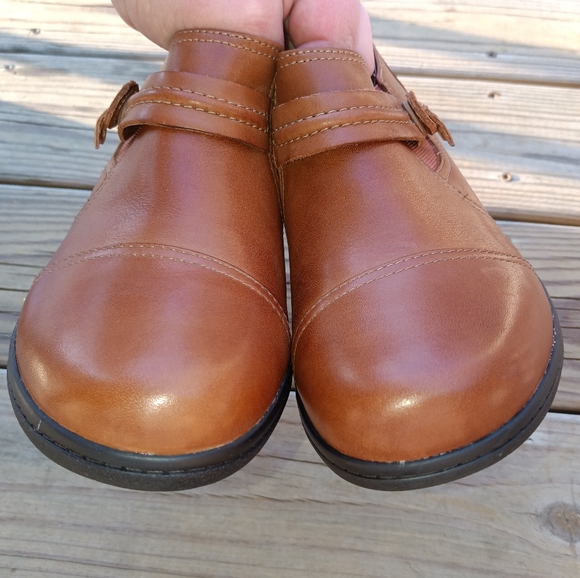 Clarks | Cheyn Madi Loafers Camel Brown Leather Comfort Shoes Size 7M Womens - Picture 4 of 12